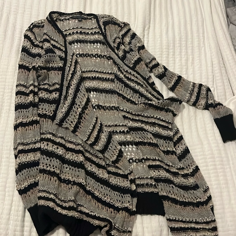 American Eagle Knit Multicolored Cardigan